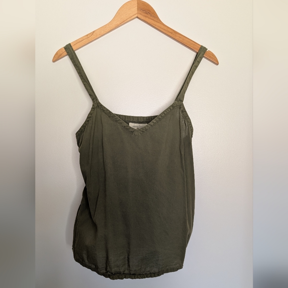 Treasure & Bond Dark Green Camisole Spaghetti Strap Women's Small